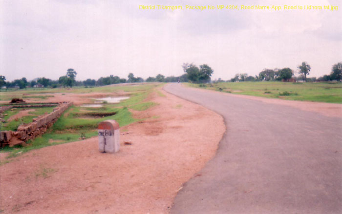 District-Tikamgarh, Package No-MP 4204, Road Name-App. Road to Lidhora tal